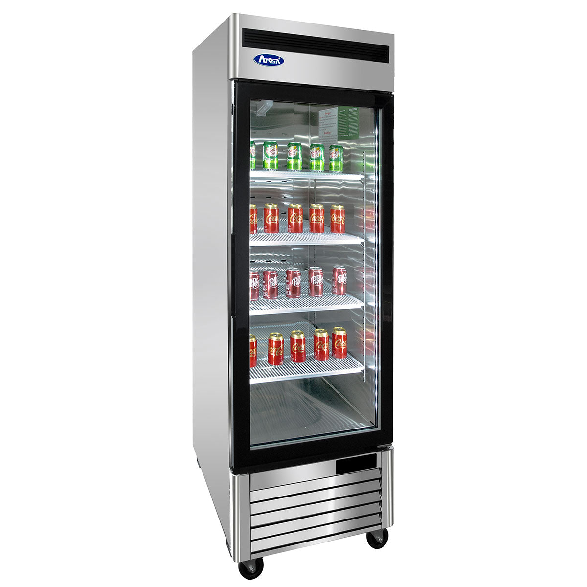 Atosa - MCF8705 - Bottom Mount - One Glass Door Refrigerator - 19.1 Cubic Ft. - Maltese & Co
