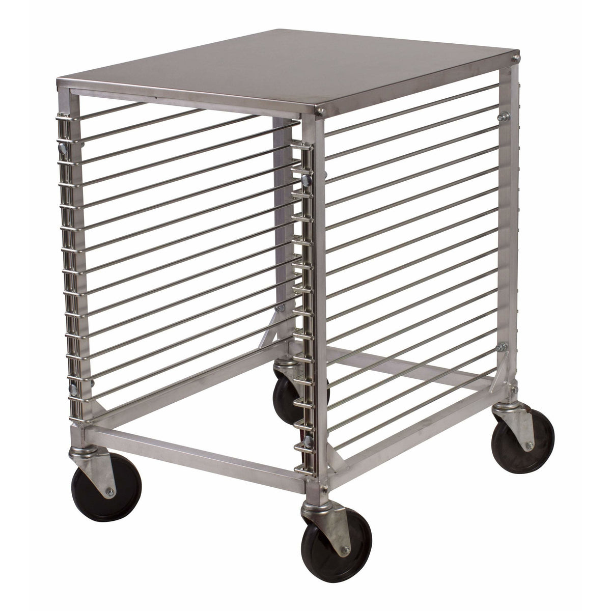 Winco - ALRK-15 - 15 Tier Sheet Pan Rack, Wire Slides, Hard Top, Aluminum - Bakeware - Maltese & Co New and Used restaurant Equipment