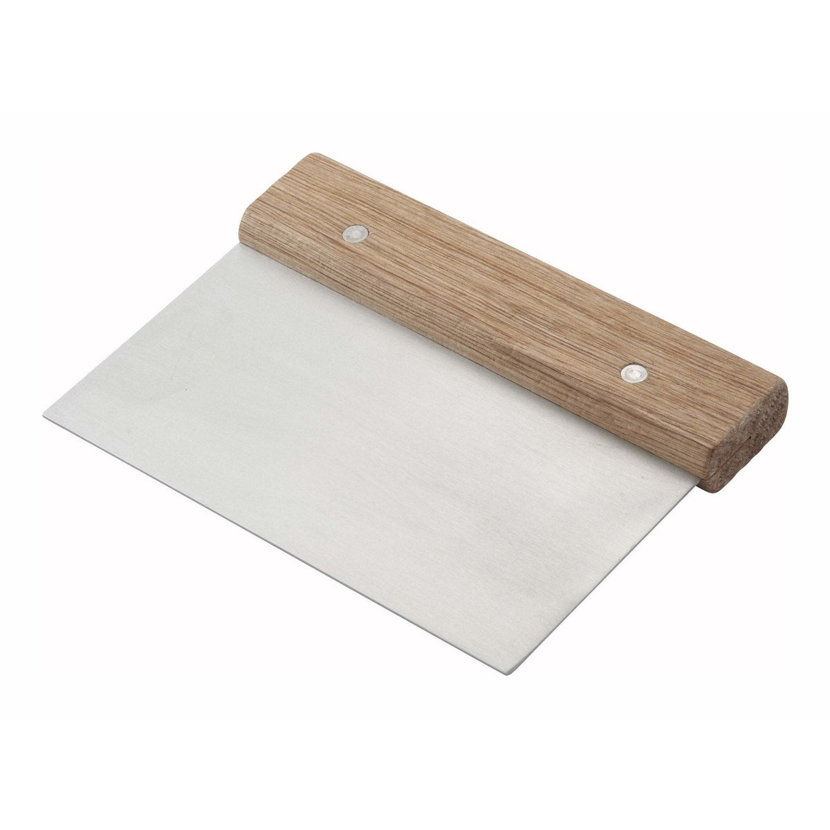 Winco - DSC-3 - Dough Scraper, Wooden Hdl, Stainless Steel Blade - Bakeware - Maltese & Co New and Used restaurant Equipment