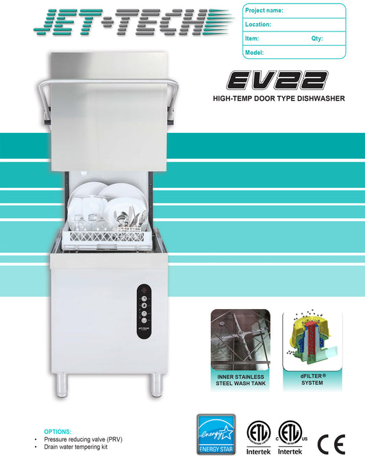 JET TECH EV22 DISHWASHER - Maltese & Co New and Used restaurant Equipment