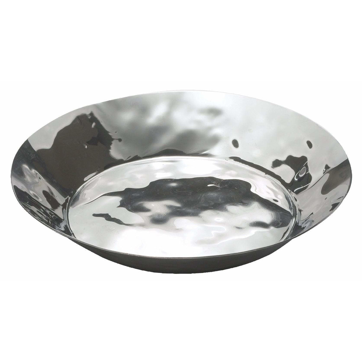 Winco - HPR-10 - Premium Display Tray, Round, 10-1/4" x 1-5/8", Extra Heavy, Stainless Steel - Buffet Service - Maltese & Co New and Used restaurant Equipment