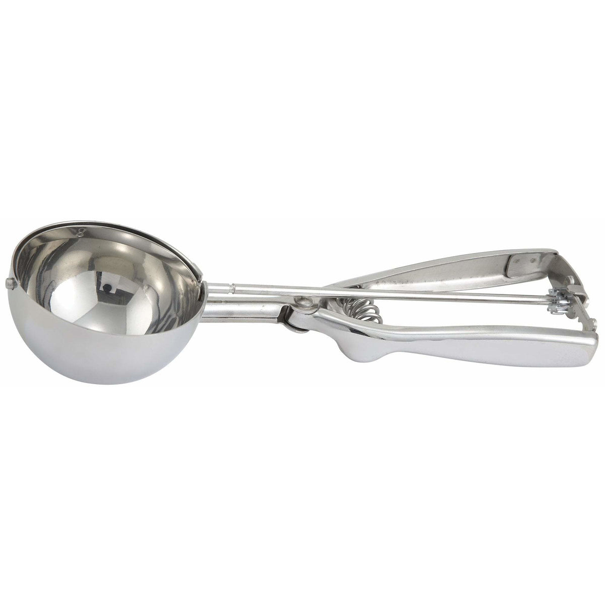 Winco - ISS-8 - Disher/Portioner, 4oz, Stainless Steel - Kitchen Utensils - Maltese & Co New and Used restaurant Equipment