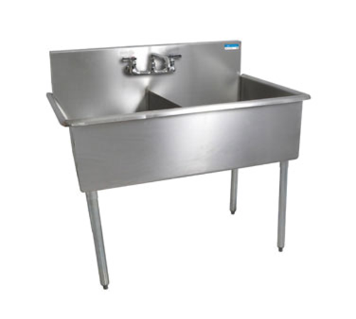 Stainless Steel Utility Sinks, 2-Compartment