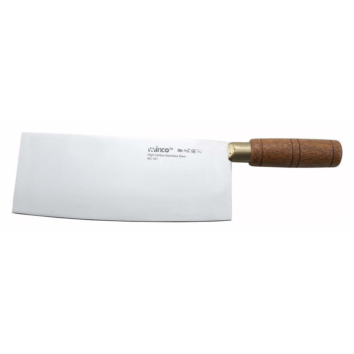 Winco - KC-101 - Chinese Cleaver, Wooden Hdl, 3-1/2" Blade - Chef Cutlery - Maltese & Co New and Used restaurant Equipment
