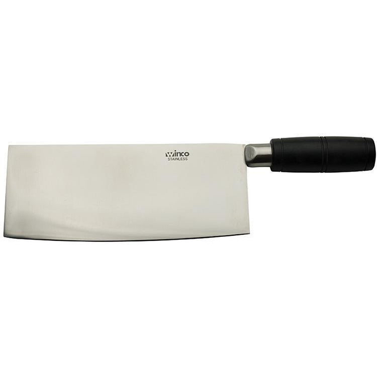 Winco - KC-601 - Chinese Cleaver, POM Hdl, 8" Blade - Chef Cutlery - Maltese & Co New and Used restaurant Equipment