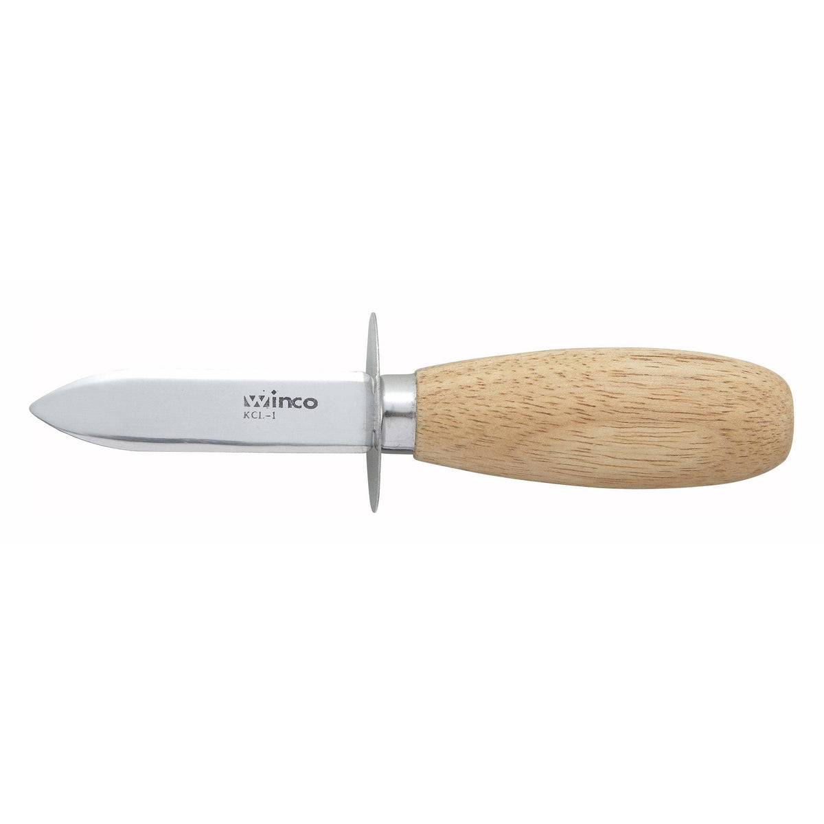 Winco - KCL-1 - 2-3/4" Oyster/Clam Knife, Wooden Hdl - Chef Cutlery - Maltese & Co New and Used restaurant Equipment