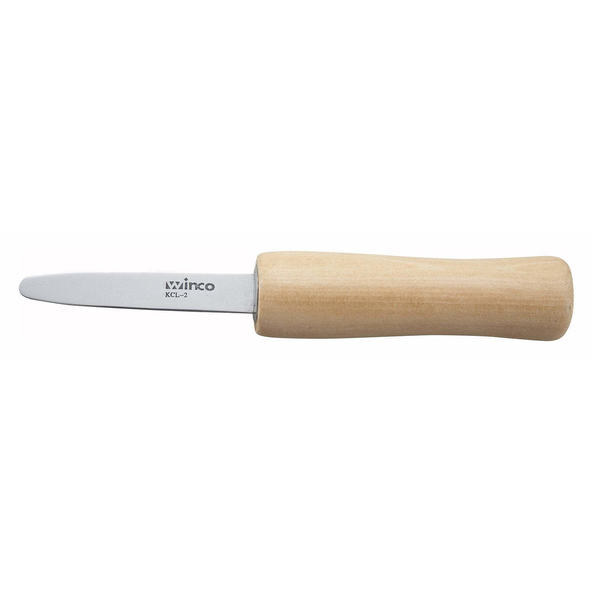 Winco - KCL-2 - 2-7/8" Oyster/Clam Knife, Wooden Hdl - Chef Cutlery - Maltese & Co New and Used restaurant Equipment