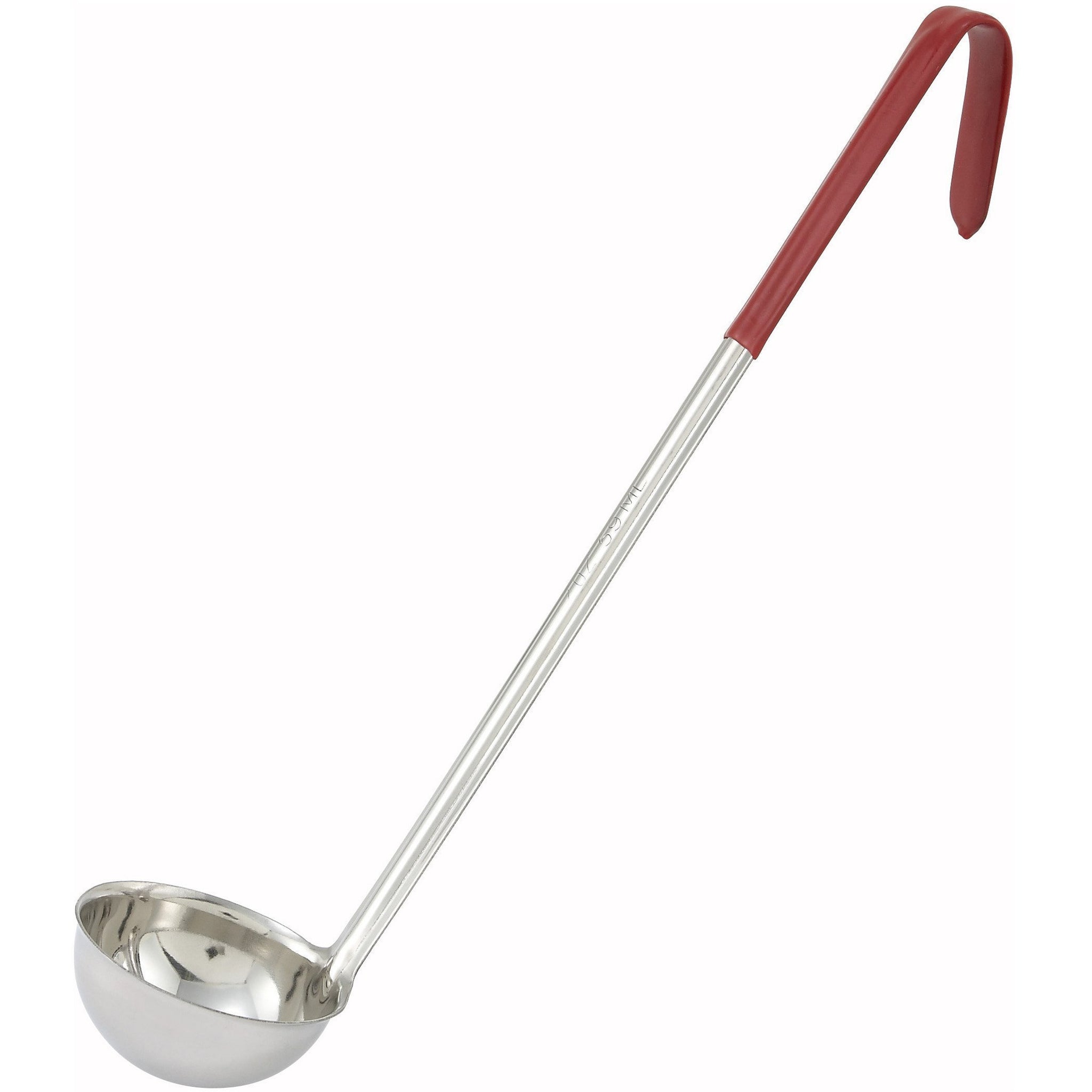 Winco - LDC-2 - 2oz, Ladle, One-piece, Red, Stainless Steel - Kitchen Utensils - Maltese & Co New and Used  restaurant Equipment