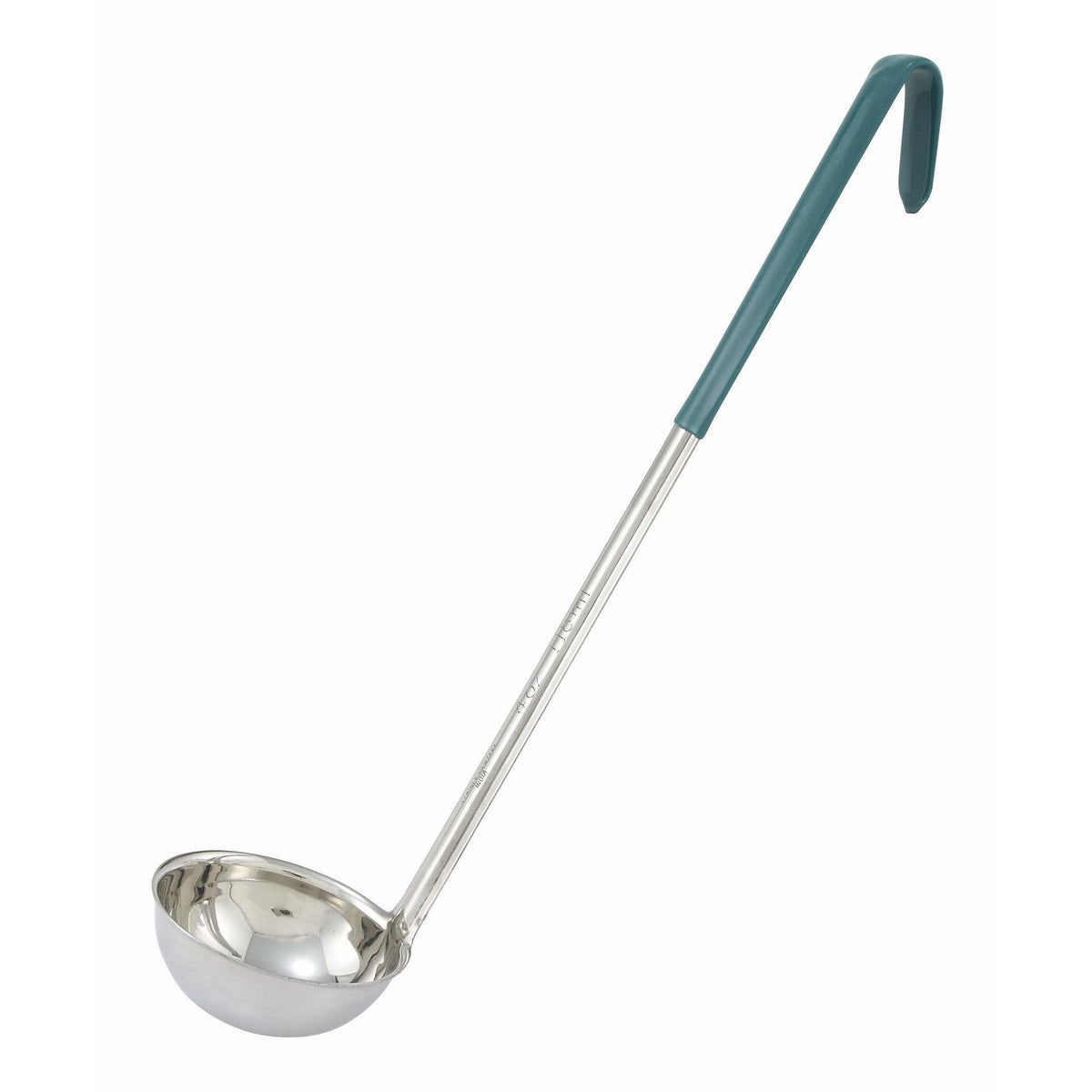 Winco - LDC-4 - 4oz, Ladle, One-piece, Green, Stainless Steel - Kitchen Utensils - Maltese & Co New and Used restaurant Equipment