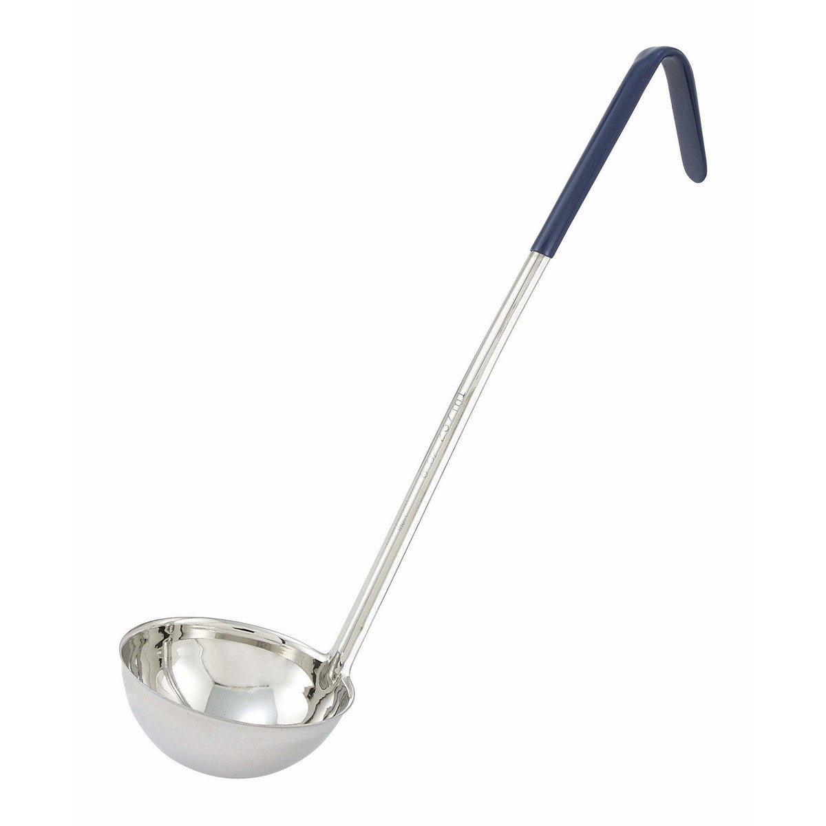 Winco - LDC-8 - 8oz, Ladle, One-piece, Blue, Stainless Steel - Kitchen Utensils - Maltese & Co New and Used restaurant Equipment