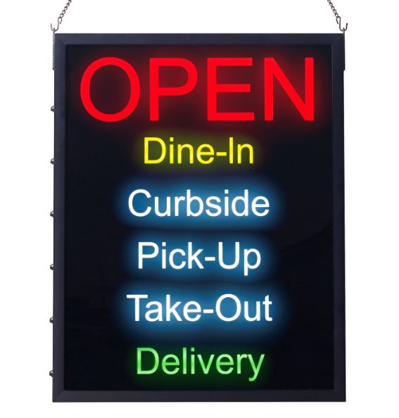 Winco LED-20 All in One Lighted Sign - Maltese & Co New and Used restaurant Equipment