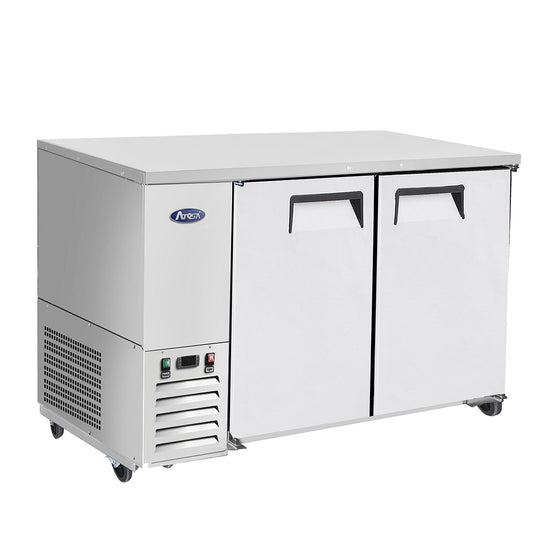 Atosa MBB59GR 59'' Back Bar Cooler - Stainless Steel Exterior & Interior - 17.3 Cubic Ft - Maltese & Co New and Used restaurant Equipment