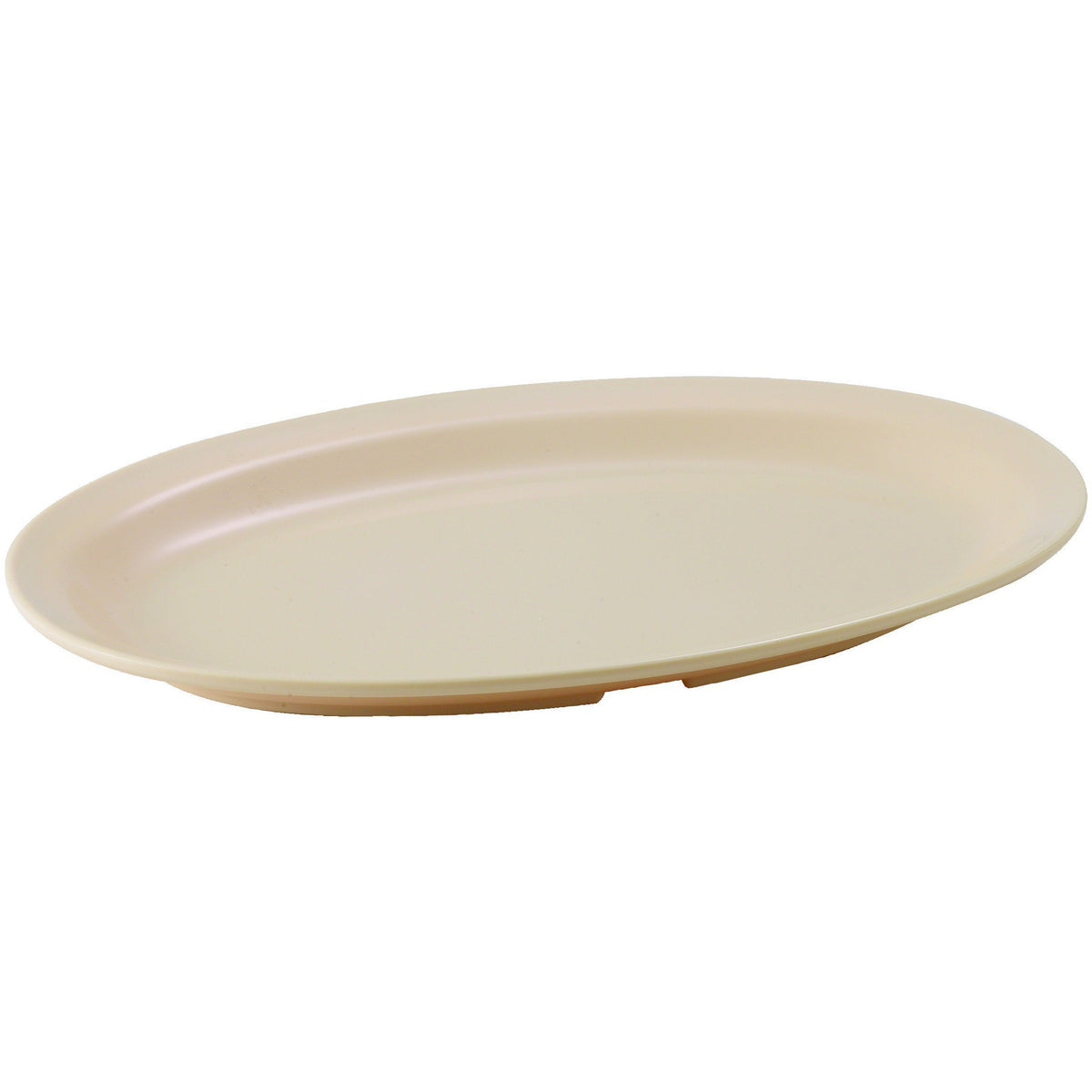 Winco - MMPO-118 - 11-1/2" x 8" Melamine Oval Platters, Narrow Rim, Tan - Dinnerware - Maltese & Co New and Used restaurant Equipment