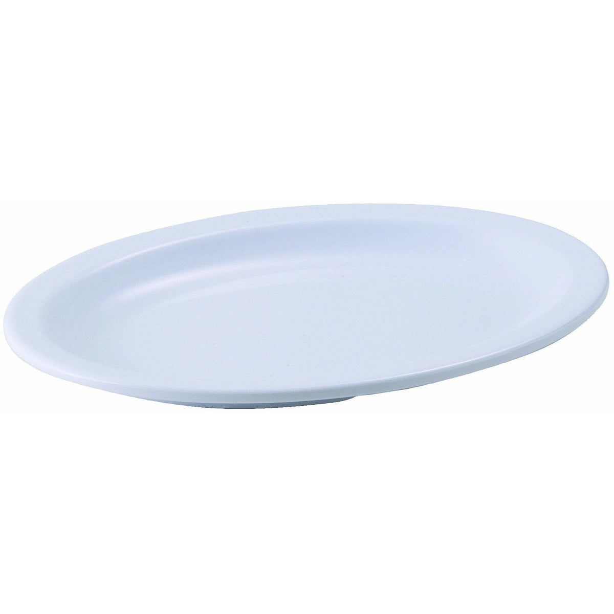 Winco - MMPO-96W - 9-3/4" x 6-3/4" Melamine Oval Platters, Narrow Rim, White - Dinnerware - Maltese & Co New and Used restaurant Equipment