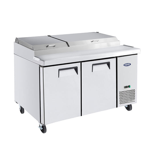 Atosa MPF8202GR 67'' Pizza Prep Table - 18.5 Cubic Ft - Maltese & Co New and Used restaurant Equipment