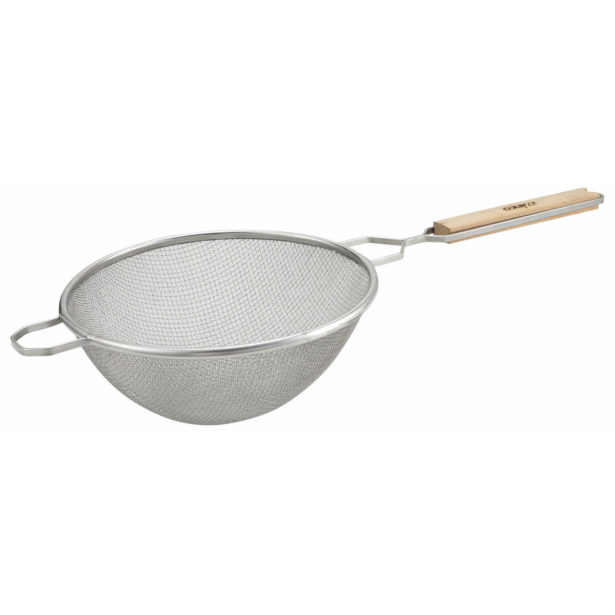 Winco - MS2K-10D - 10-1/2" Double Mesh Strainer, Fine, Stainless Steel - Kitchen Utensils - Maltese & Co New and Used restaurant Equipment