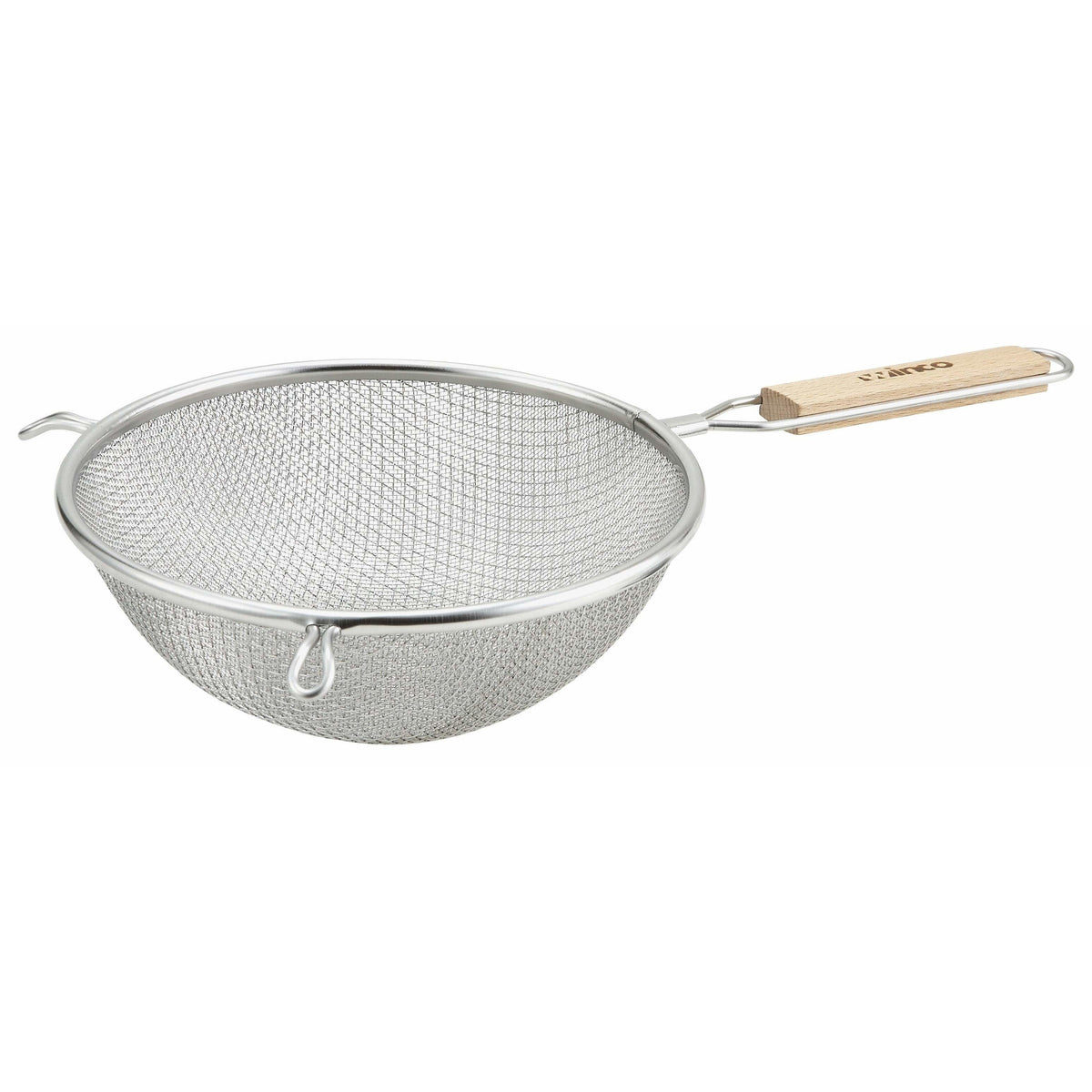 Winco - MS3A-8D - 8" Double Mesh Strainer, Fine, Stainless Steel - Kitchen Utensils - Maltese & Co New and Used restaurant Equipment