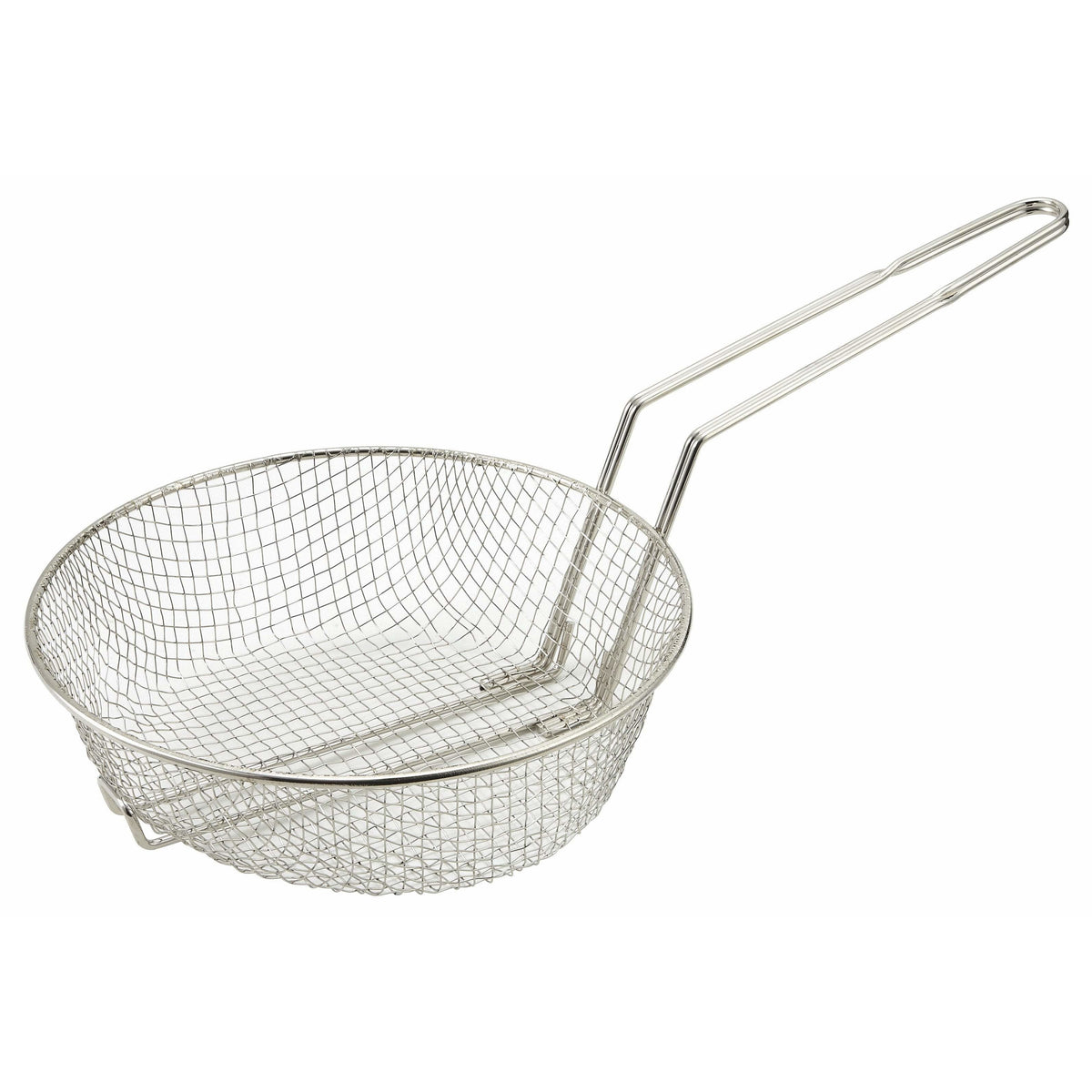 Winco - MSB-08M - 8" Culinary Basket, Medium Mesh, Nickel Plated - Kitchen Utensils - Maltese & Co New and Used restaurant Equipment