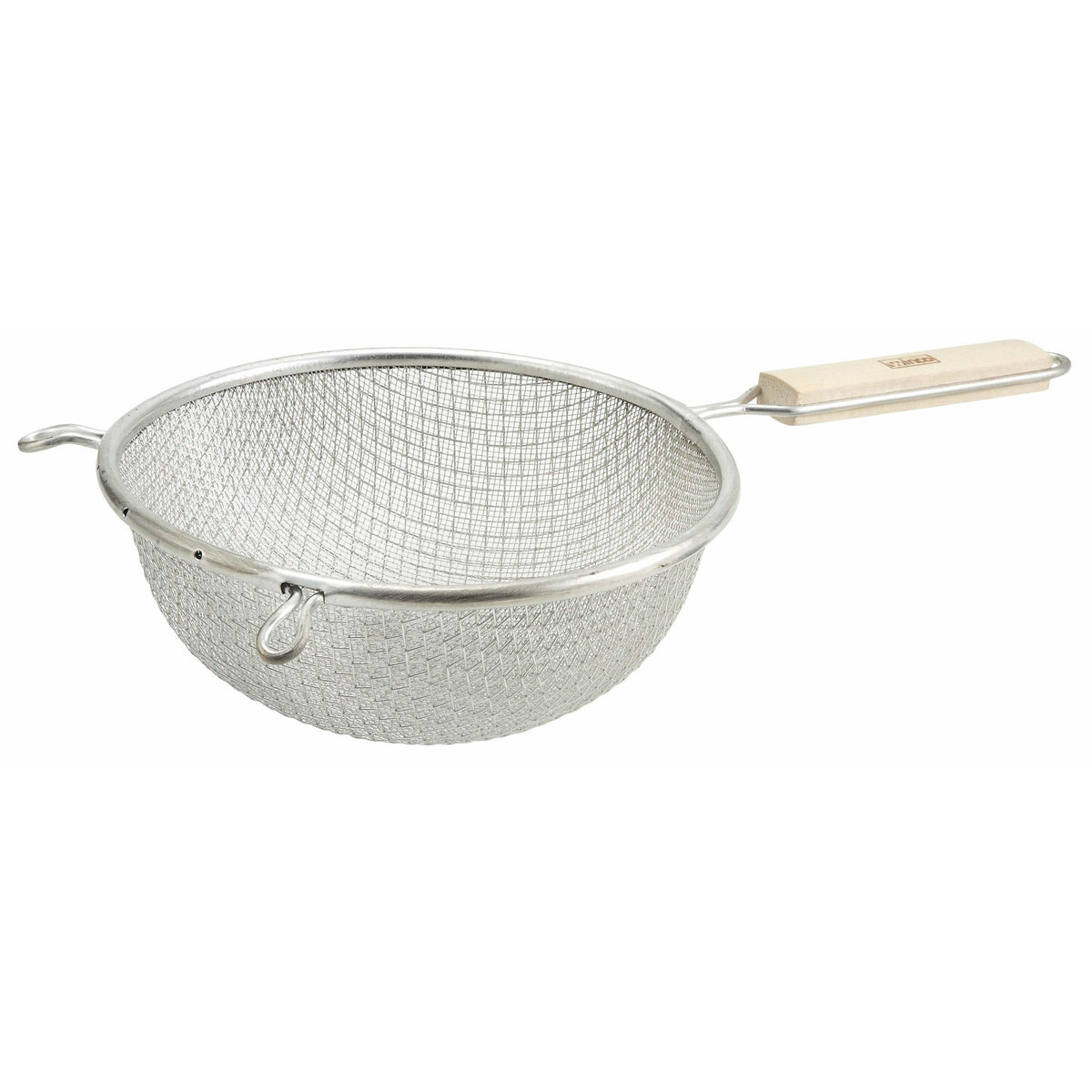 Winco - MST-6D - 6-1/4" Double Mesh Strainer, Medium, Tin - Kitchen Utensils - Maltese & Co New and Used restaurant Equipment