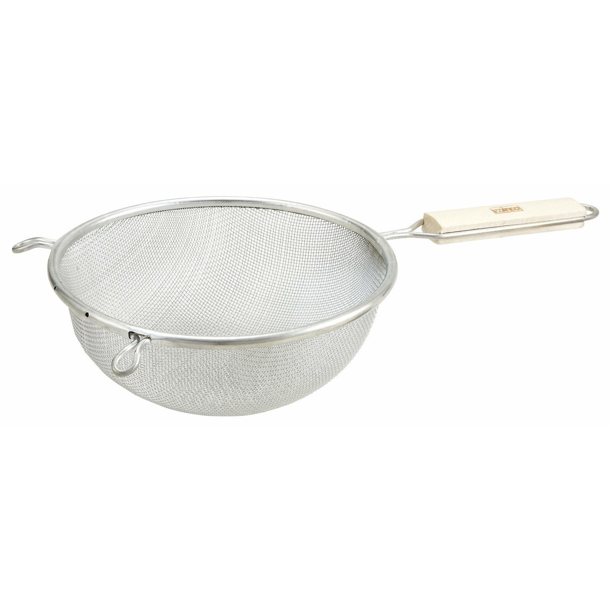 Winco - MST-8S - 8" Single Mesh Strainer, Medium, Tin - Kitchen Utensils - Maltese & Co New and Used restaurant Equipment