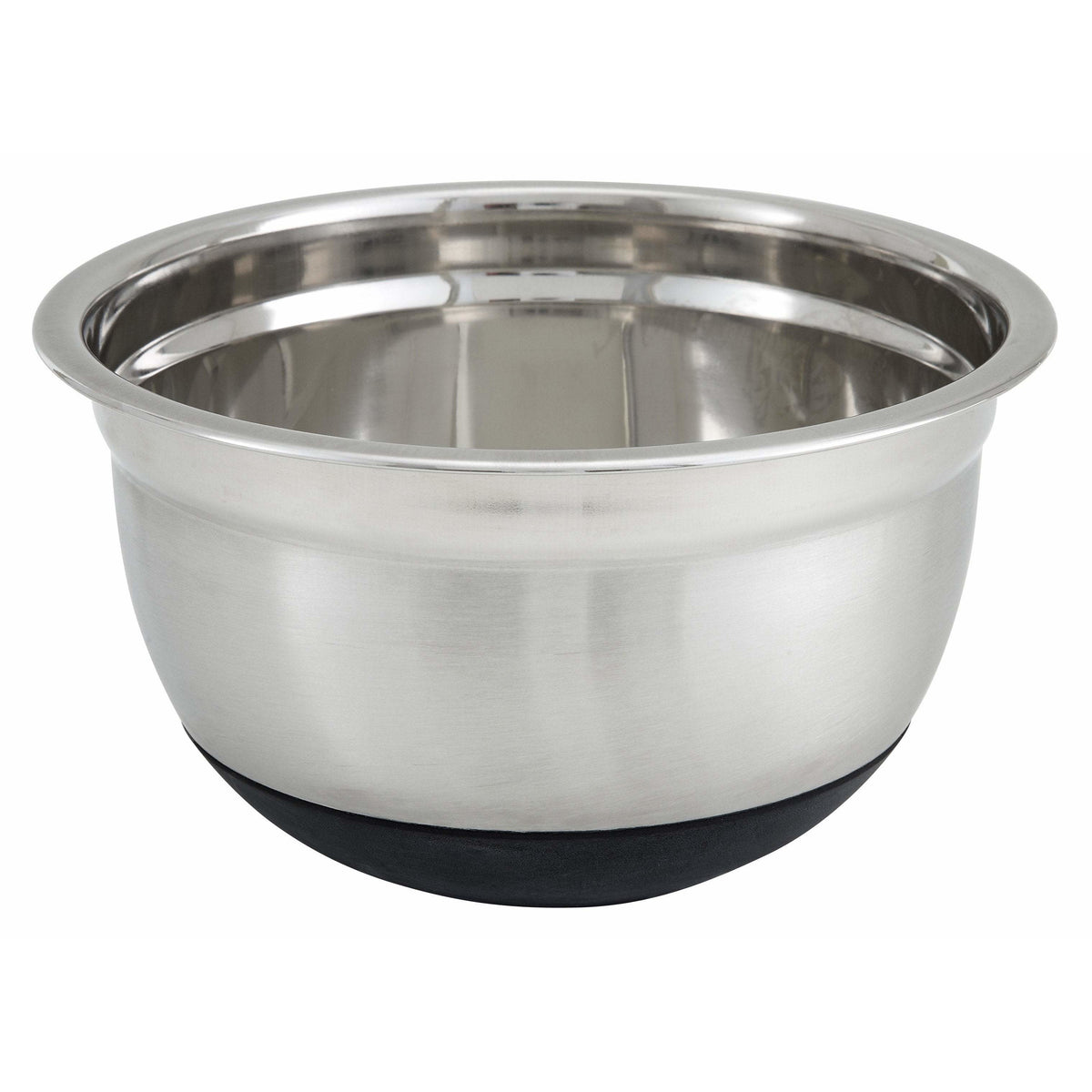 Winco - MXRU-300 - 3qt Mixing Bowl, Silicone Base, Stainless Steel - Food Preparation - Maltese & Co New and Used restaurant Equipment
