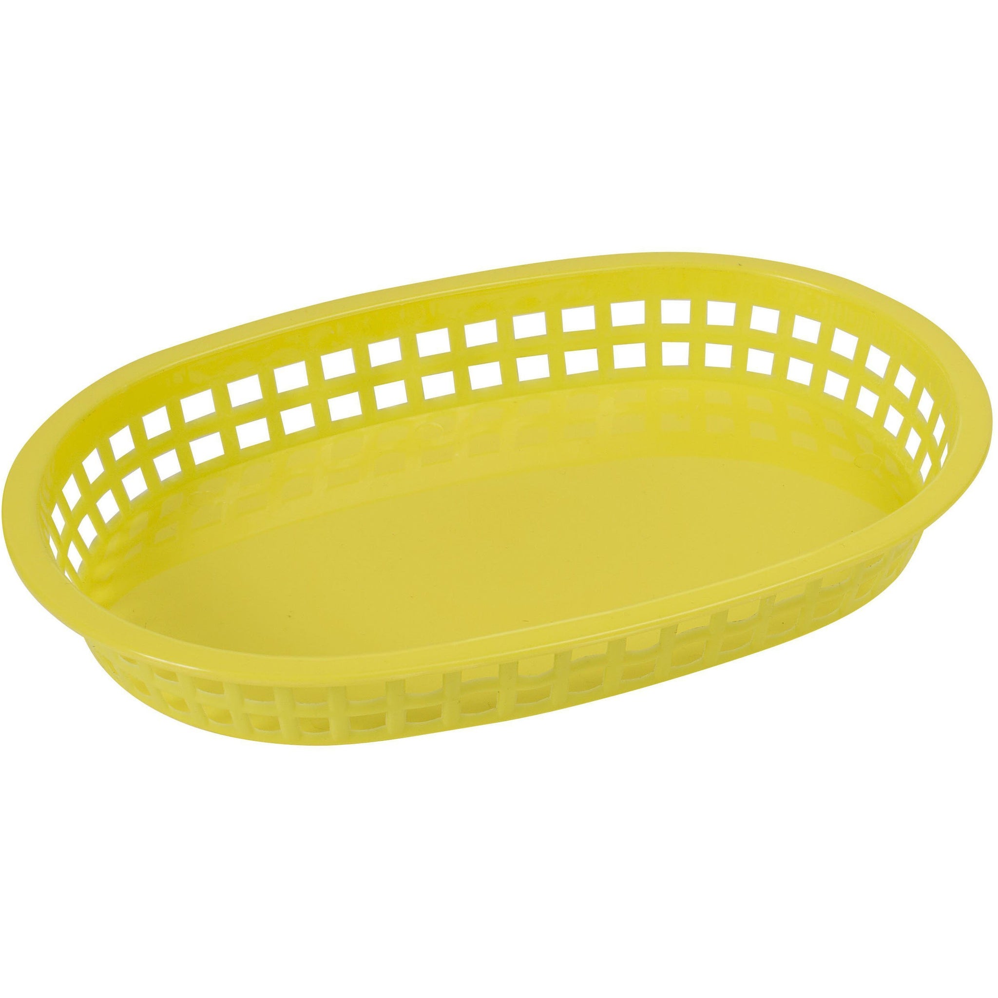 Winco - PLB-Y - Platter Baskets, Oval, 10-3/4" x 7-1/4" x 1-1/2", Yellow - Tabletop - Maltese & Co New and Used  restaurant Equipment