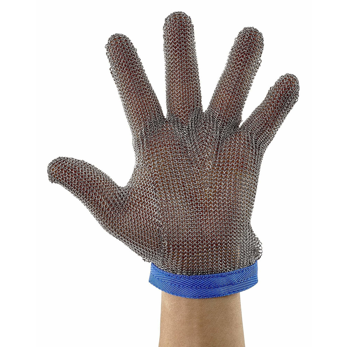 Winco - PMG-1L - Protective Mesh Glove, Large, Reversible, Blue - Chef Cutlery - Maltese & Co New and Used restaurant Equipment