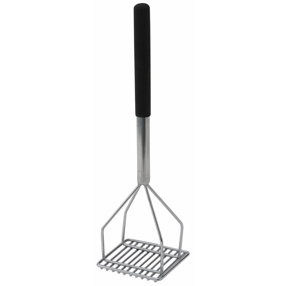 Winco - PTMP-18S - Potato Masher, Square, 4-1/2" x 17-3/4", Plastic Hdl, Stainless Steel - Kitchen Utensils - Maltese & Co New and Used restaurant Equipment
