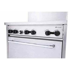 36" Heavy Duty Gas Range - 6 Burners and Oven Controls - S360 - Maltese & Co New and Used  restaurant Equipment 
