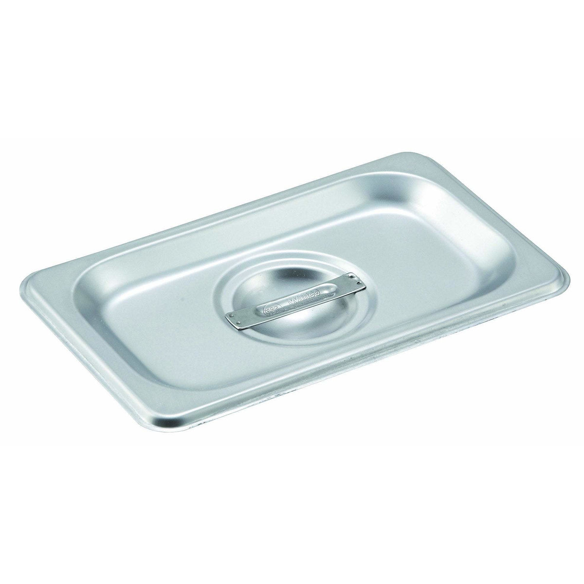Winco - SPCN - Stainless Steel Steam Pan Cover, 1/9 Size, Slotted - Steam Table - Maltese & Co New and Used restaurant Equipment