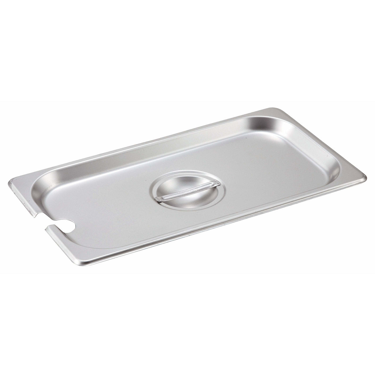 Winco - SPCT - Stainless Steel Steam Pan Cover, 1/3 Size, Slotted - Steam Table - Maltese & Co New and Used restaurant Equipment