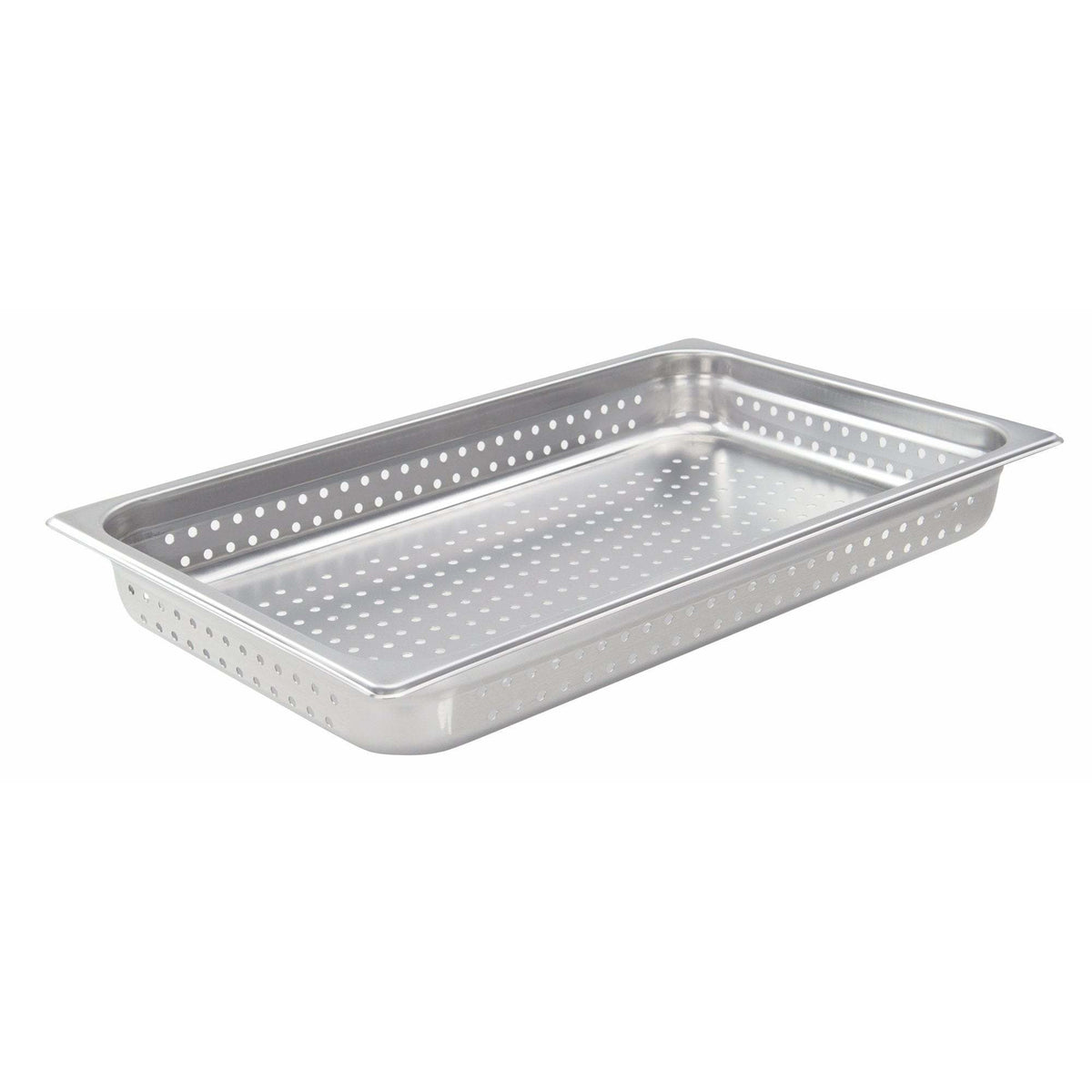 Winco - SPJH-102PF - Perforated Steam Pan, Full Size 2-1/2†D, 22 Ga Stainless Steel - Steam Table - Maltese & Co New and Used restaurant Equipment