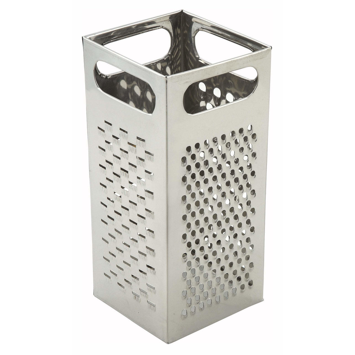 Winco - SQG-4 - Square Box Grater, 9" x 4", Stainless Steel - Kitchen Utensils - Maltese & Co New and Used restaurant Equipment