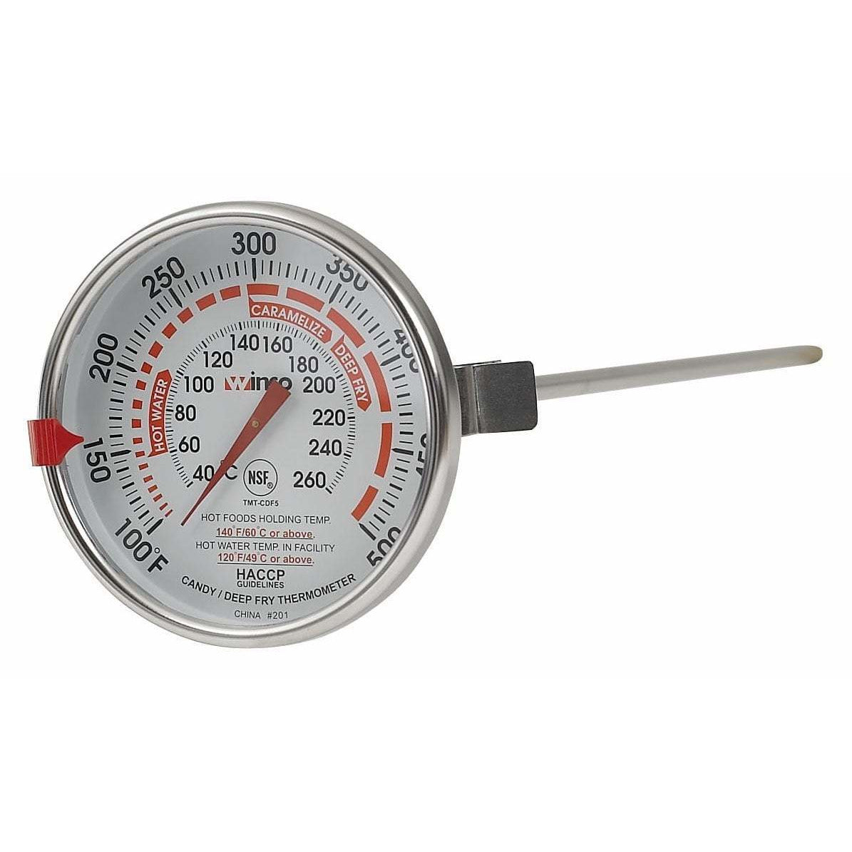 Winco - TMT-CDF5 - Deepfry/Candy Thermometer, 3" Dial, 12" Probe - Food Preparation - Maltese & Co New and Used restaurant Equipment