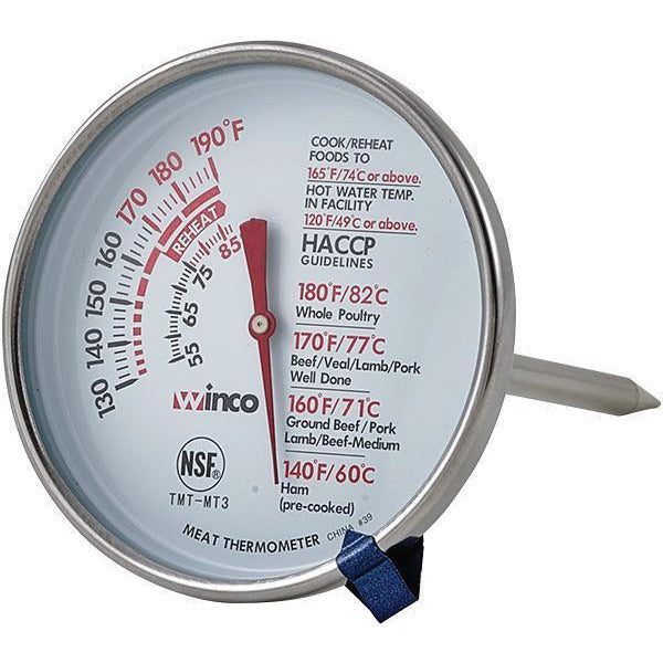 Winco - TMT-MT3 - Meat Thermometer, 3 Dial, 5 Probe - Food Preparation