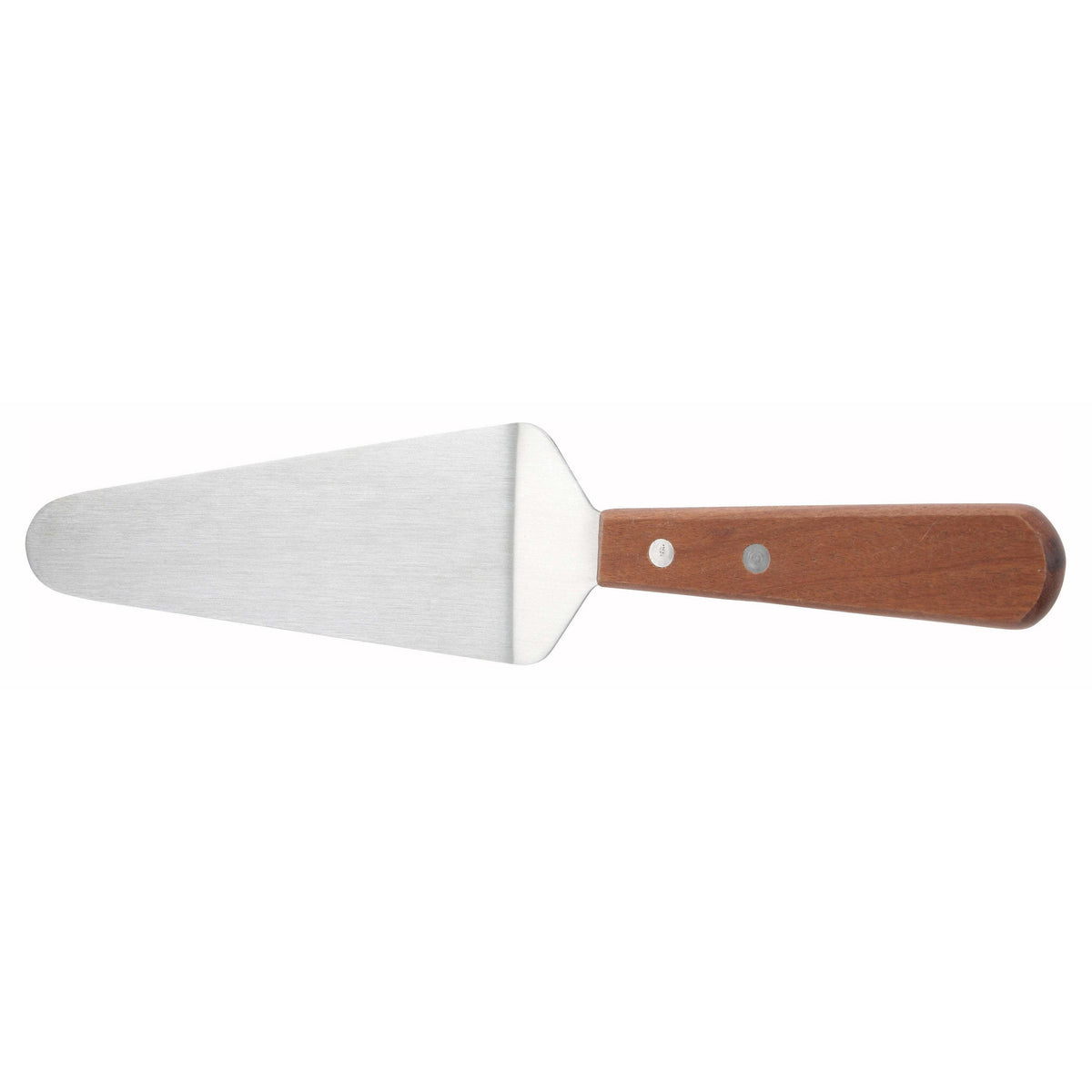 Winco - TN166 - Pie Server w/Offset, Wooden Hdl, 4-7/8" x 2-3/8" Blade - Chef Cutlery - Maltese & Co New and Used restaurant Equipment
