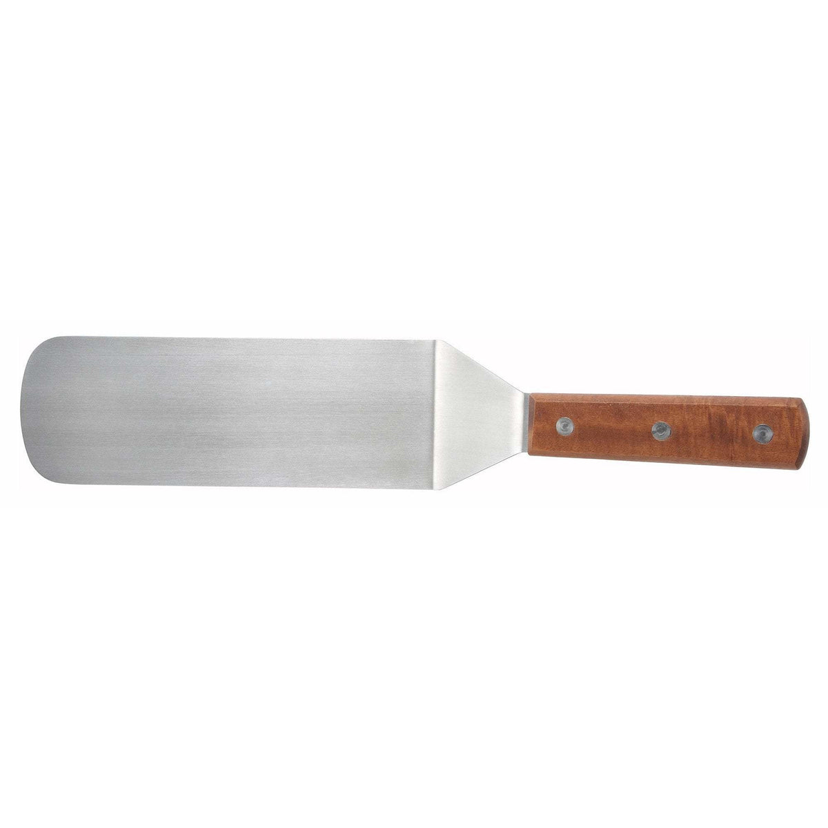 Winco - TN249 - Flexible Turner w/Offset, Wooden Hdl, 8" x 2-13/16" Blade - Chef Cutlery - Maltese & Co New and Used restaurant Equipment