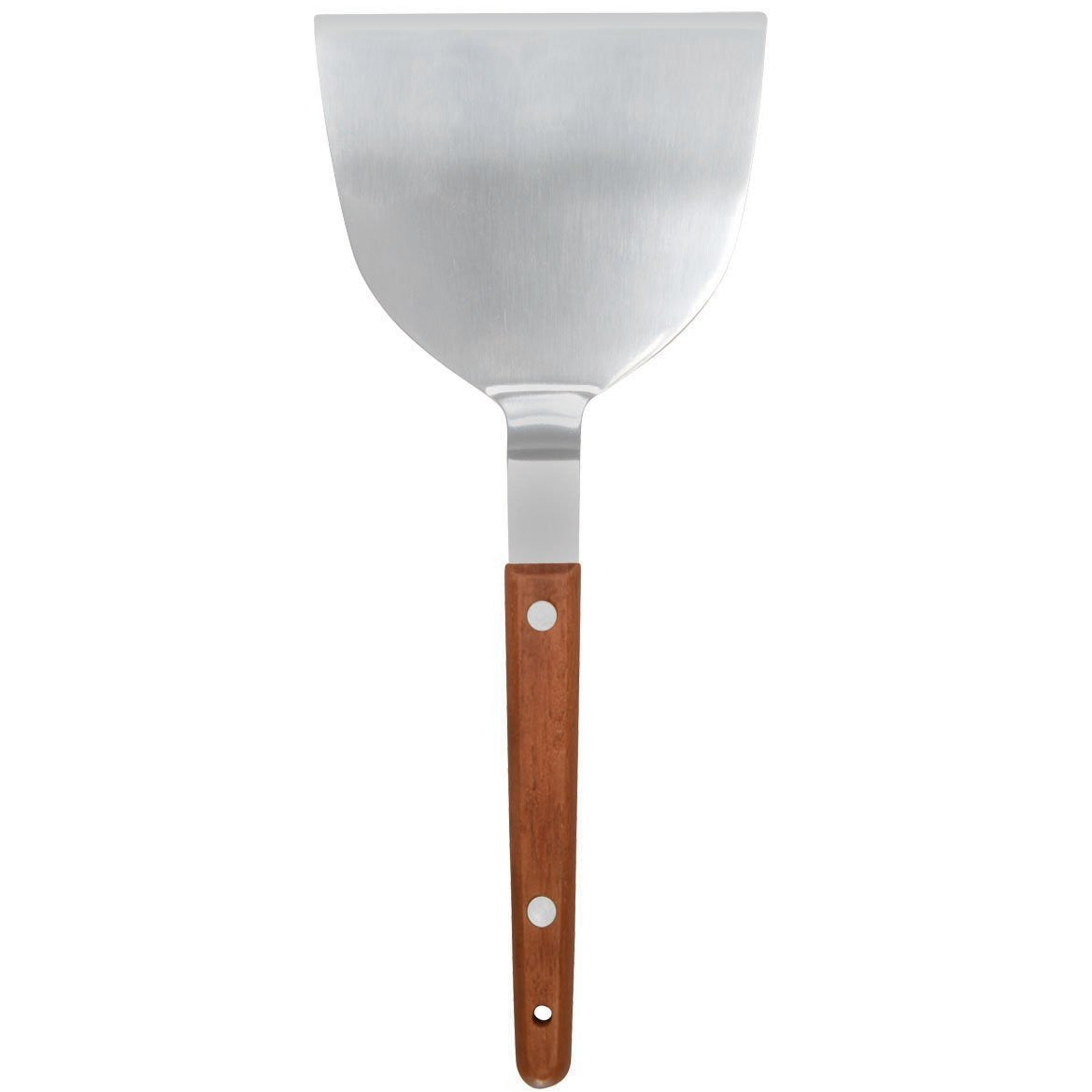 Winco - TN43 - Teppanyaki Turner, Offset, Wooden Hdl, 4"x 3-1/2" Blade - Chef Cutlery - Maltese & Co New and Used restaurant Equipment