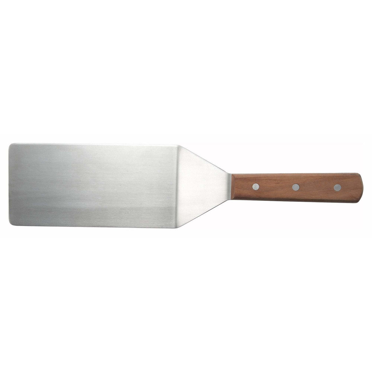 Winco - TN48 - Turner w/Offset, Wooden Hdl, 8" x 3-15/16" Blade - Chef Cutlery - Maltese & Co New and Used restaurant Equipment