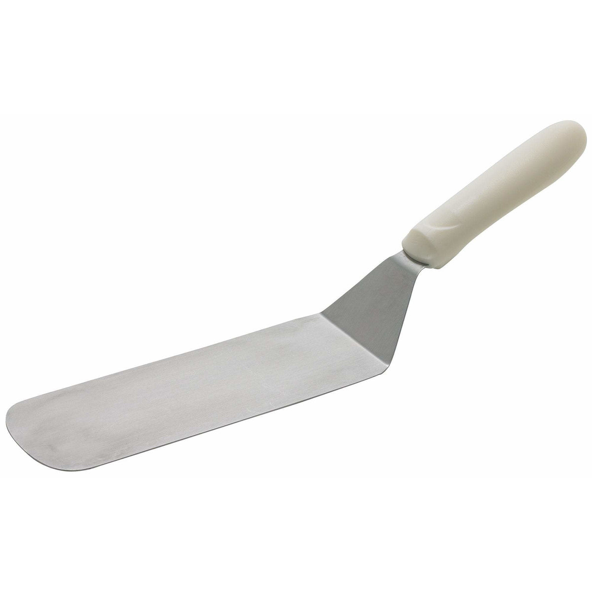 Winco - TWP-90 - Flexible Turner w/Offset, White PP Hdl, 8-1/4" x 2-7/8" Blade - Chef Cutlery - Maltese & Co New and Used restaurant Equipment