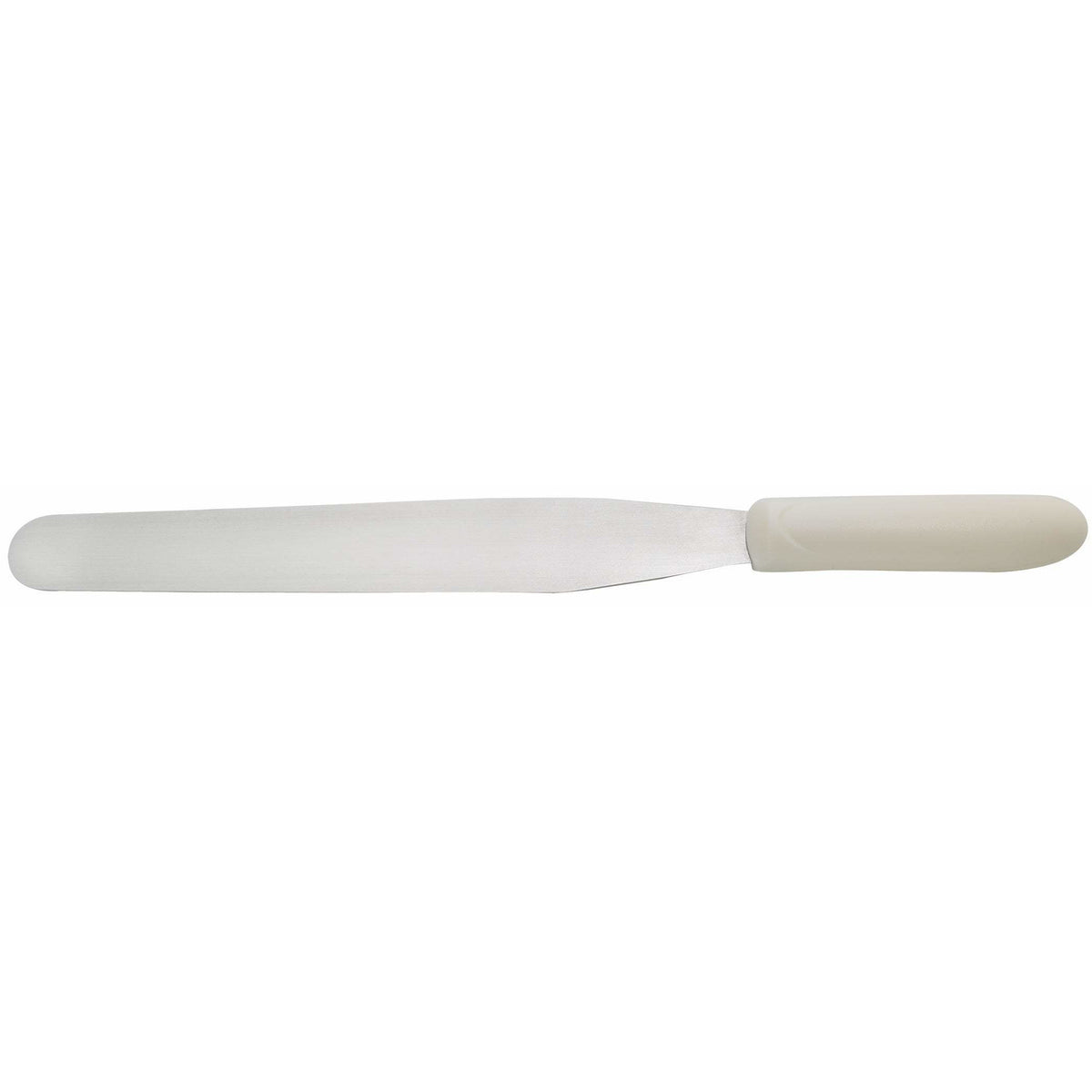 Winco - TWPS-9 - Bakery Spatula, White PP Hdl, 10" x 1-3/8" Blade - Chef Cutlery - Maltese & Co New and Used restaurant Equipment