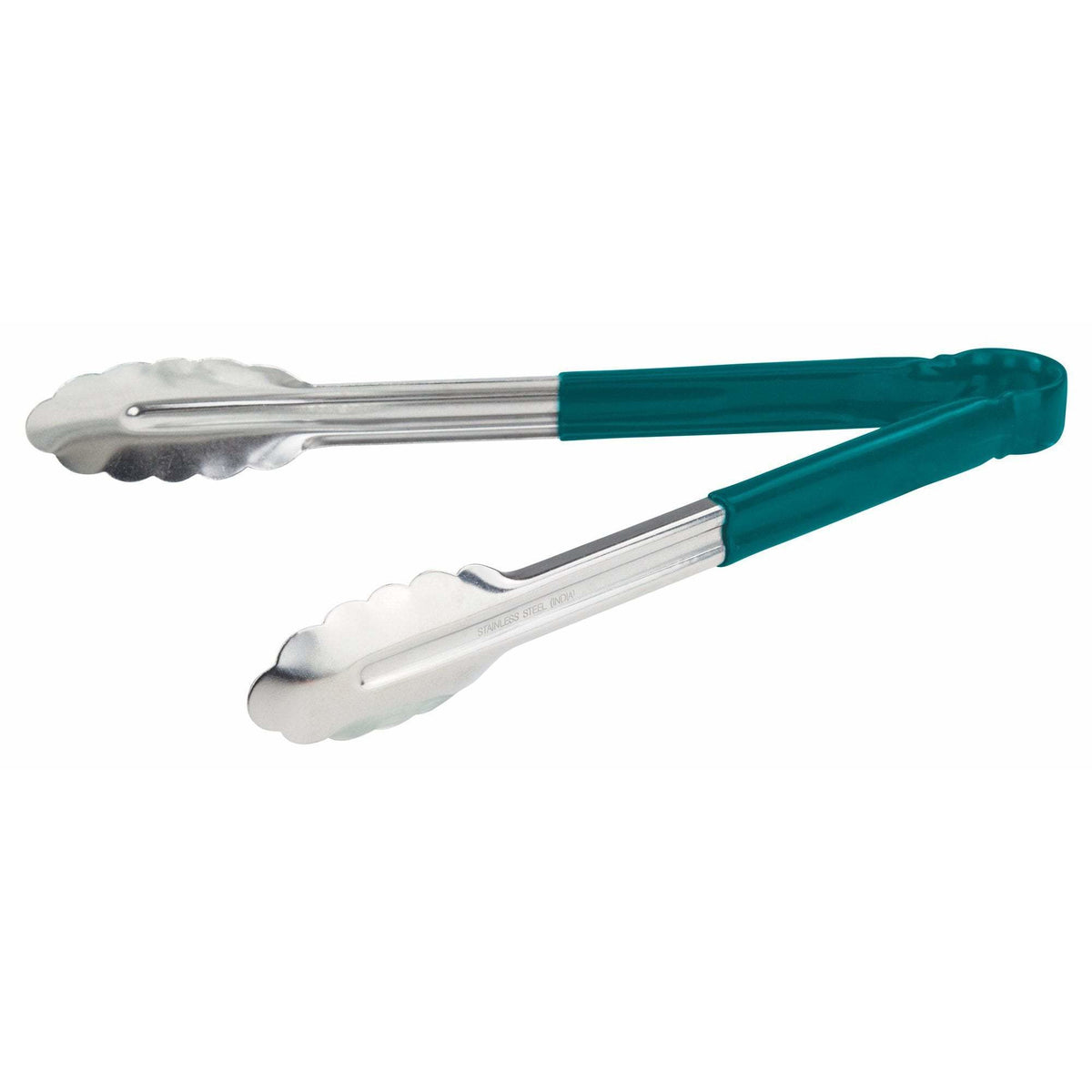 Winco - UT-12HP-G - 12" Stainless Steel Utility Tong, PP Hdl, Green - Kitchen Utensils - Maltese & Co New and Used restaurant Equipment