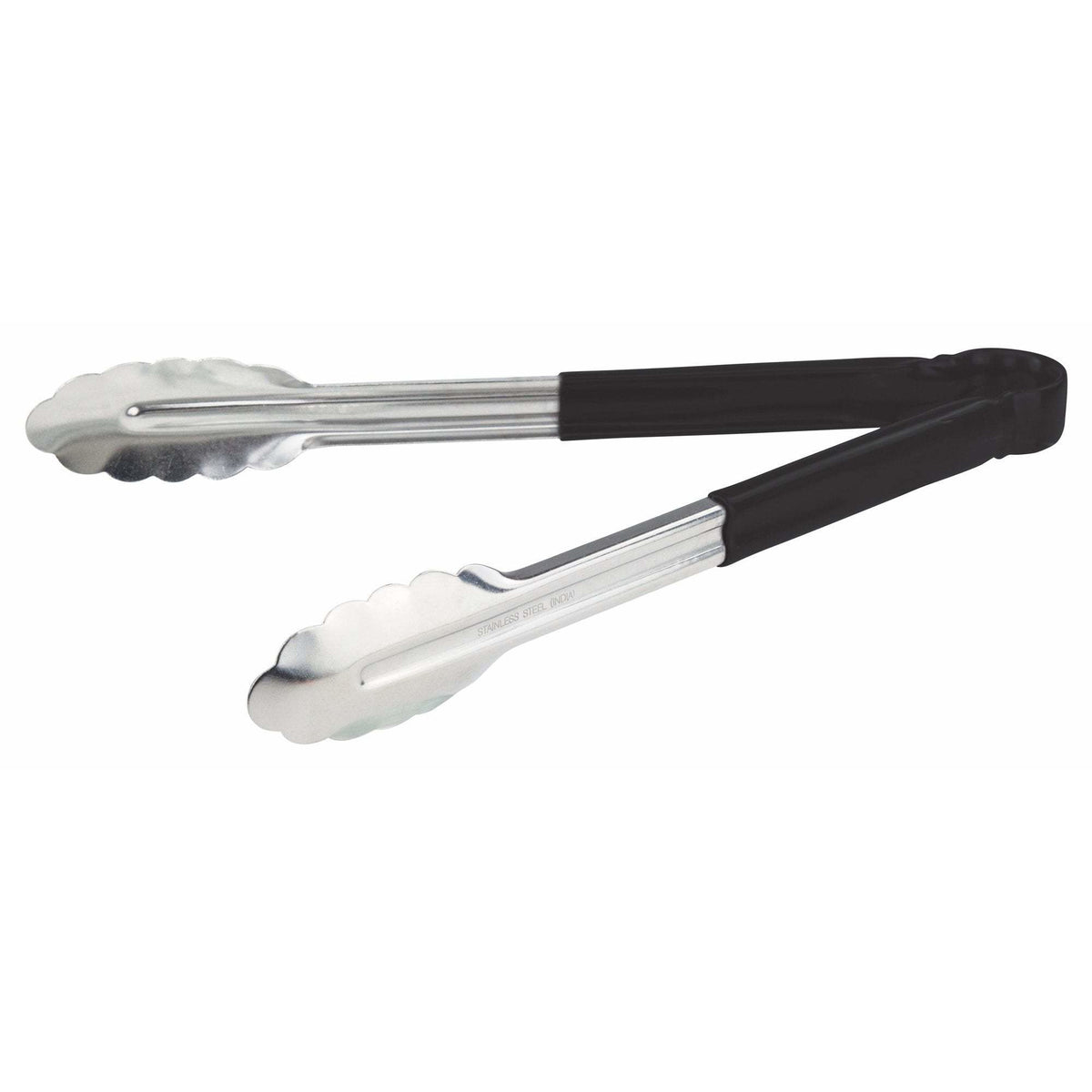 Winco - UT-12HP-K - 12" Stainless Steel Utility Tong, PP Hdl, Black - Kitchen Utensils - Maltese & Co New and Used restaurant Equipment