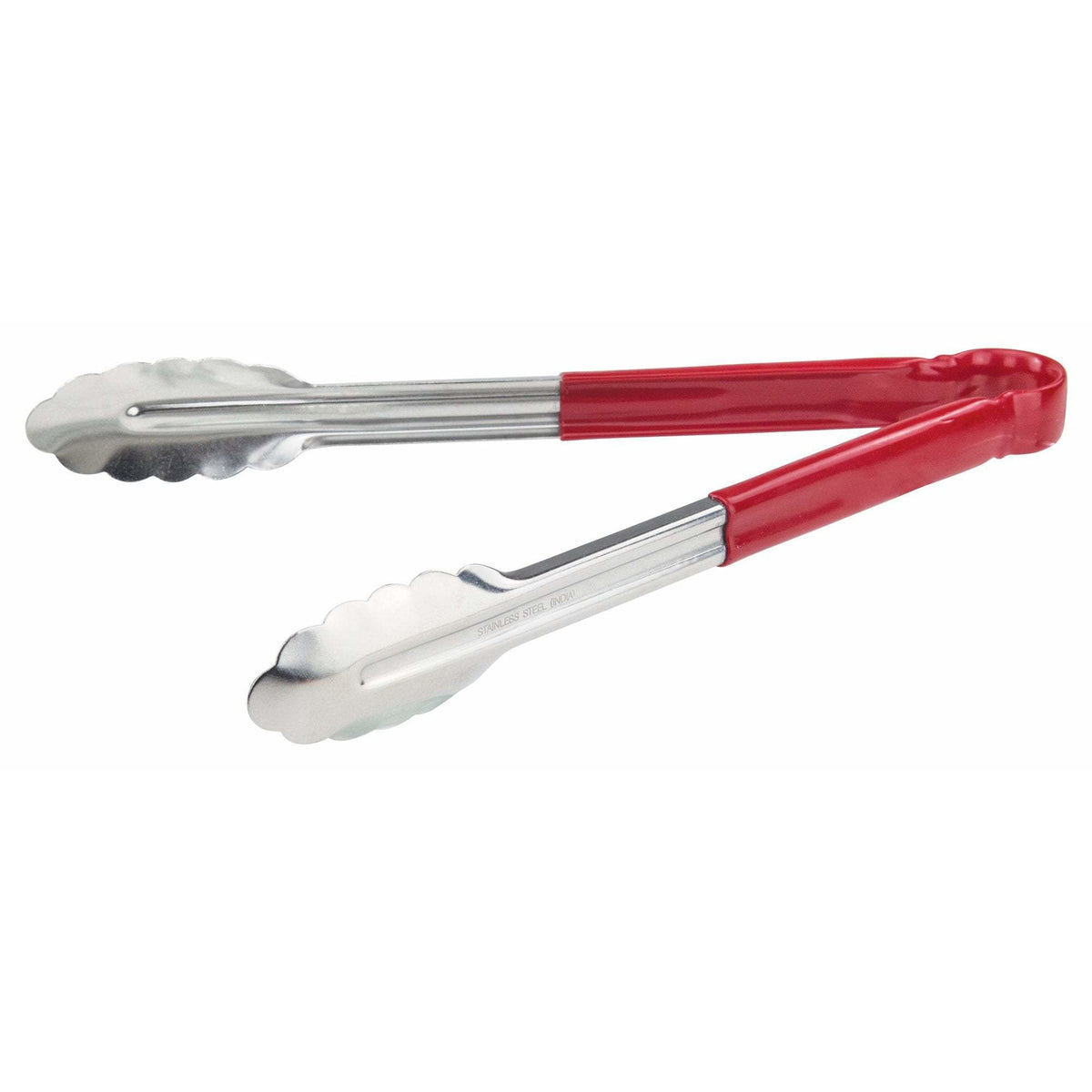 Winco - UT-12HP-R - 12" Stainless Steel Utility Tong, PP Hdl, Red - Kitchen Utensils - Maltese & Co New and Used restaurant Equipment