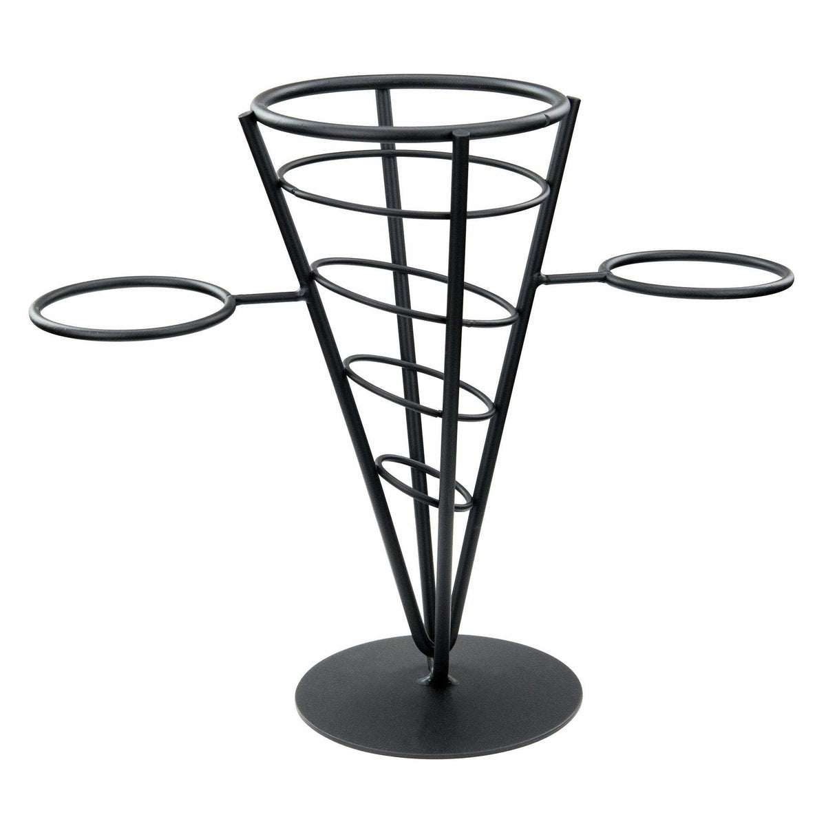 Winco - WBKH-5 - Single Cone French Fry Holder, Black Wire - Tabletop - Maltese & Co New and Used restaurant Equipment