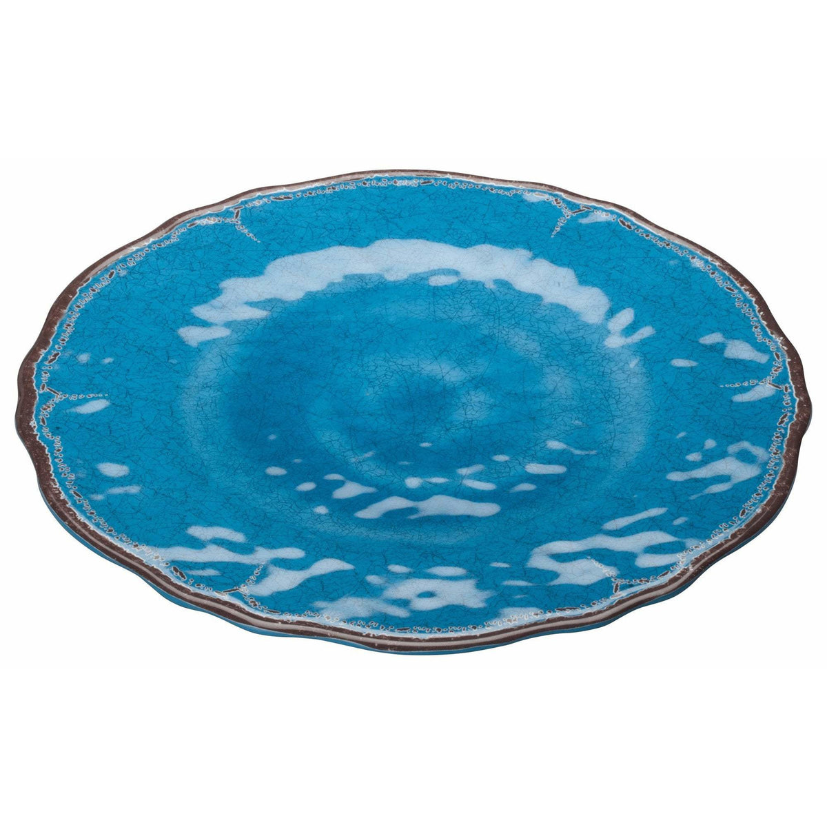 Winco - WDM001-402 - 11"Dia Melamine Hammered Plate, Blue, 24pcs/case - Dinnerware - Maltese & Co New and Used restaurant Equipment