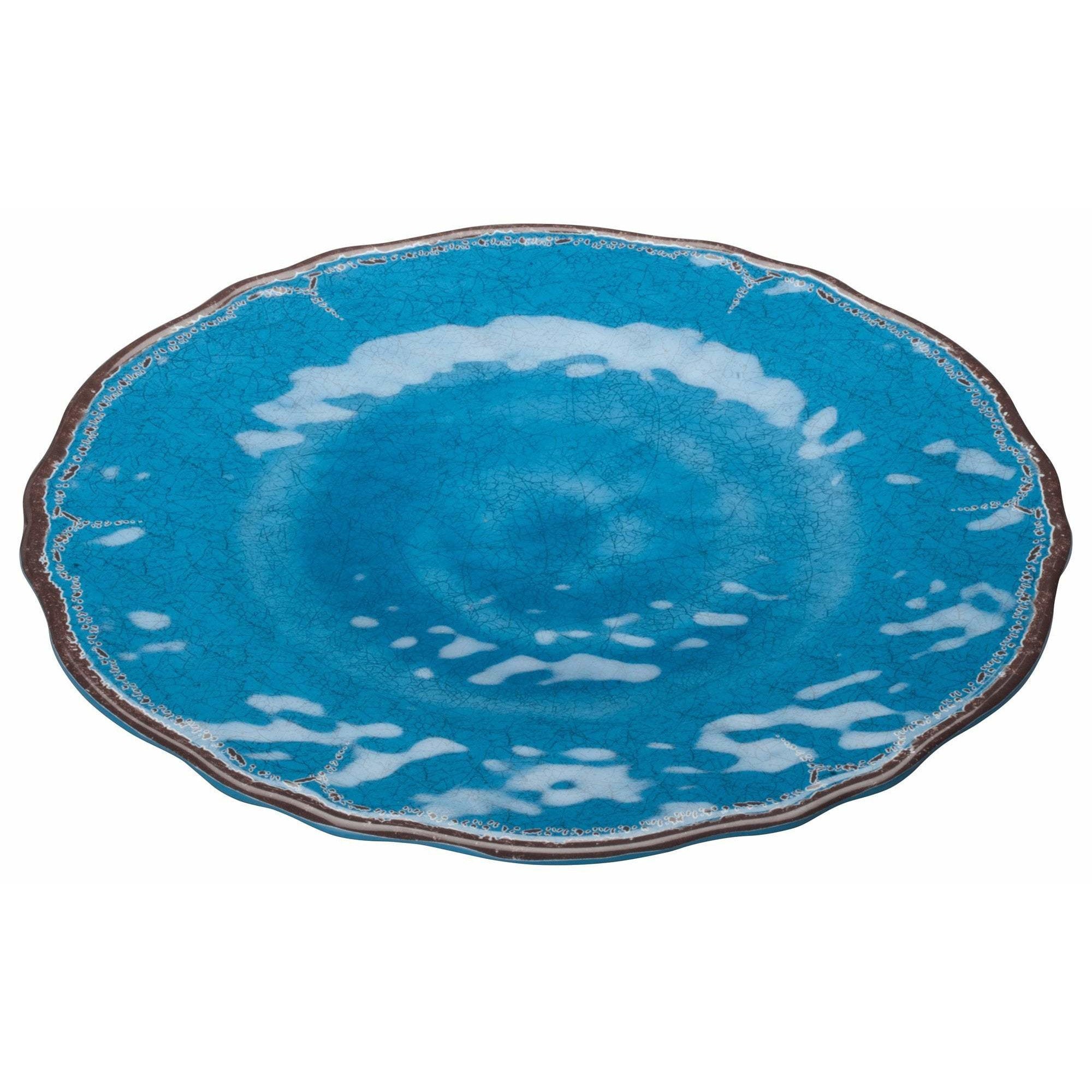 Winco - WDM001-402 - 11"Dia Melamine Hammered Plate, Blue, 24pcs/case - Dinnerware - Maltese & Co New and Used  restaurant Equipment
