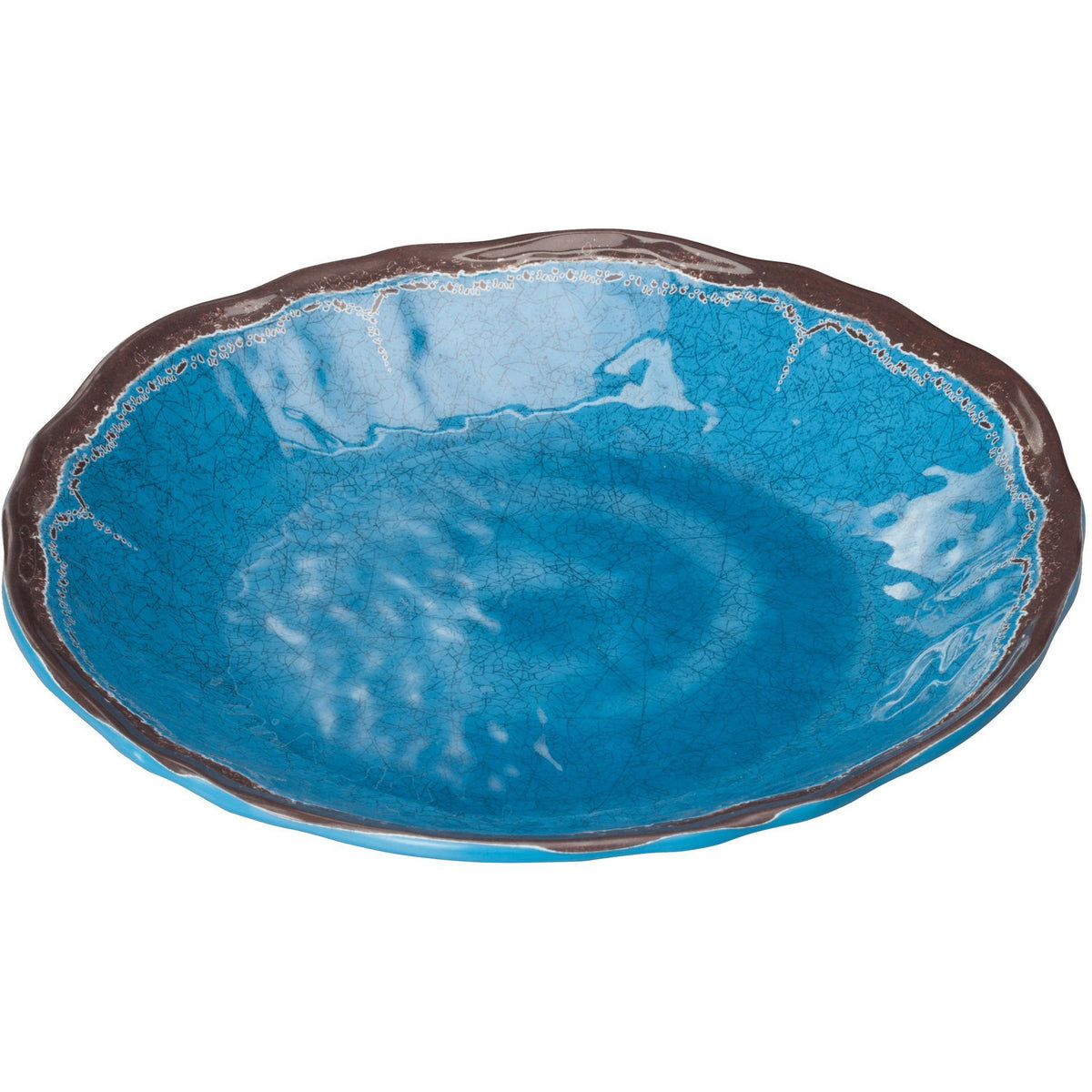 Winco - WDM001-405 - 9-5/8"Dia Melamine Hammered Deep Plate, Blue, 24pcs/case - Dinnerware - Maltese & Co New and Used restaurant Equipment