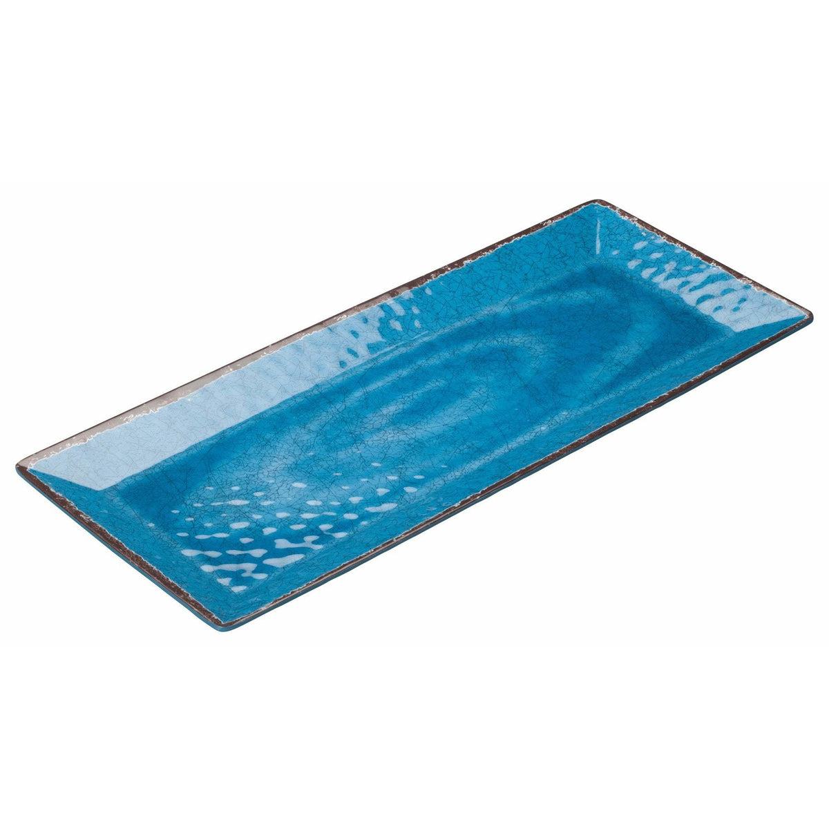 Winco - WDM001-408 - 19" x 8" Melamine Rectangular Plate, Blue, 24pcs/case - Dinnerware - Maltese & Co New and Used restaurant Equipment
