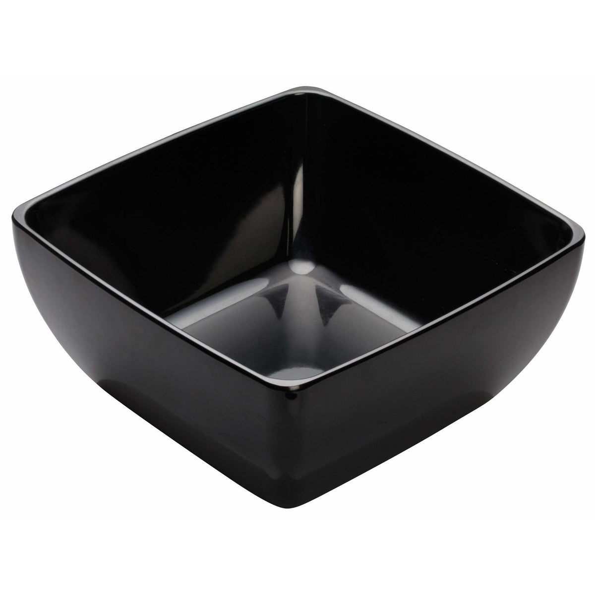 Winco - WDM009-305 - 10" Melamine Square Bowl, Black, 6pcs/case - Dinnerware - Maltese & Co New and Used restaurant Equipment